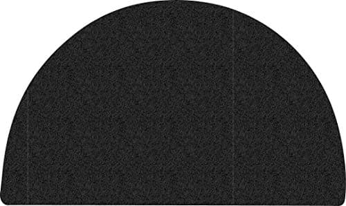 Image of Nicoman Easy-Clean & Dirt-Trapper Barrier Half Circle Moon Doormat|Non-Shedding & Jet-Washable Outdoor Spaghetti Doormats (Black, 70x44cm)