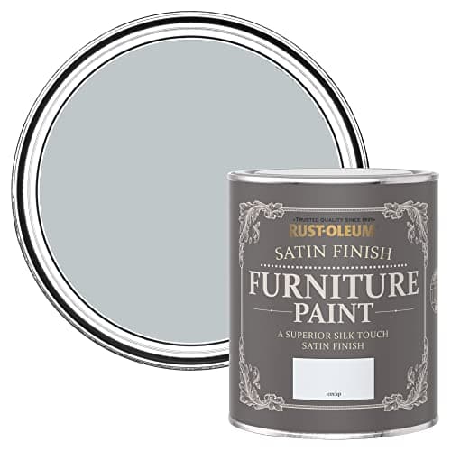 Image of Rust-Oleum Light Blue Furniture & Skirting Board Paint in Satin Finish - Icecap 750ml