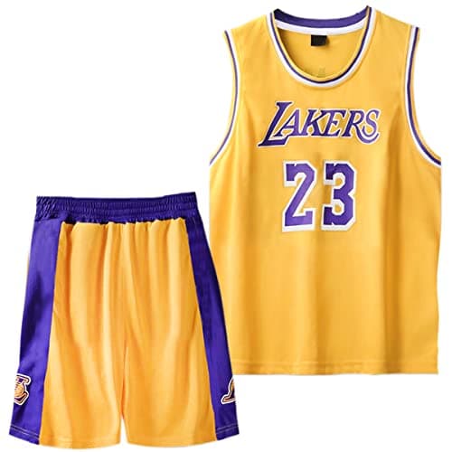 Image of Kids Boys Basketball Kit 2 Piece Sleeveless Basketball Training Jersey and Shorts Set