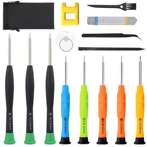 Image of ZHUROUPU Screwdriver Set for MacBook with P2 P5 Pentalobe Screwdriver, 9 PCS Magnetic Small Screwdriver for Apple for iPhone for MacBook Pro & Air and Retina Repair with Professional Magnetic Tool