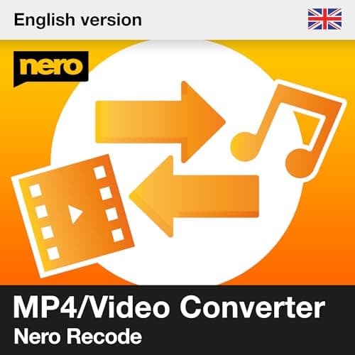 Image of Nero Recode | MP4 Converter Software | Convert DVDs to MP4 or MP3 | Video & Audio Converter for MP4, AVI, MOV, WAV, FLAC | HEVC 8K Support | Lifetime Licence | 1 PC | Windows 11 / 10 / 8 / 7