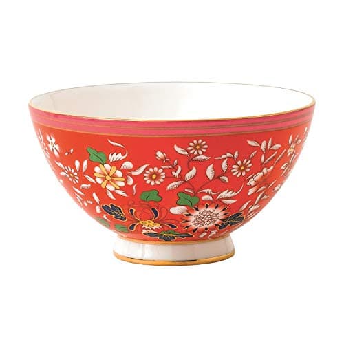 Image of Wedgwood Wonderlust 40023897 Crimson Jewel 11cm Gift Bowl Boxed, Fine Bone China, Red