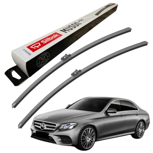 Image of Silbak Windscreen Wipers, fits for MERCEDES E CLASS (01/2016-06/2023) Front Wiper Blades, 600mm/550mm