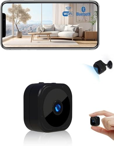 Image of AOBOCAM Mini Spy Hidden Camera, Wireless WiFi home security camera 1080P HD, Indoor Camera with Night Vision, Motion Detection, Cloud & SD Card Storage come with app (Black 1)