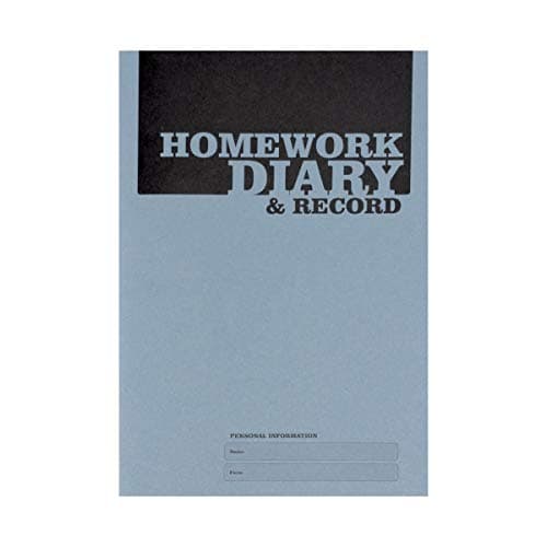 Image of Silvine A5 Homework Diary - Blue (Pack of 20)