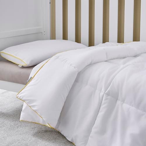 Image of Silentnight Safe Nights Luxury Cot Bed Duvet and Pillow Bed Set – Anti Allergy 4 Tog Junior Quilt and Breathable Toddler Pillow for Children, Kids, Toddlers – Hypoallergenic and Machine Washable