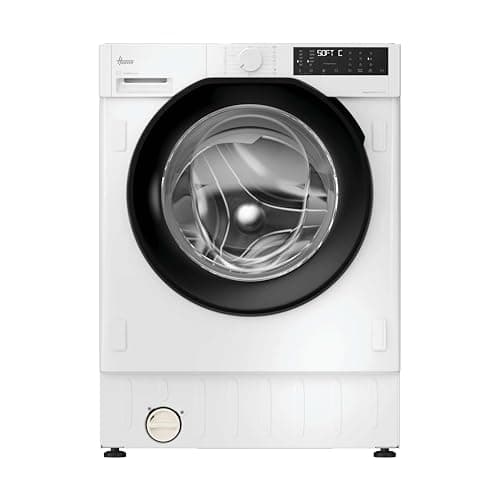 Image of Hoover, H-Wash 400 Integrated Washing Machine with Autodose, 9 Kg Capacity, 1600 RPM, A-30 Percent Rated, Steam Care Pro Cycle, White and Black, 60x53x82 cm, Access location Front Load