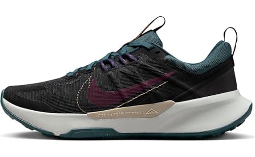 Image of NIKE WMNS Juniper Trail 2 Nn, Women's Low, Black/Night Maroon-Deep Jungle, 40 EU