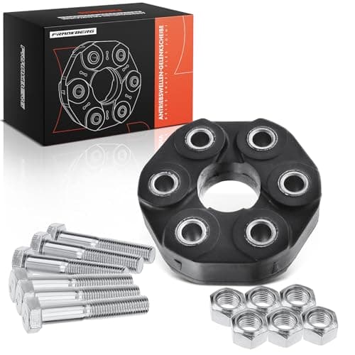 Image of Frankberg Propshaft Coupling Compatible with 3 Series E36 E46 E91 1991-2012 5 Series E34 E39 1989-2004 Z3 E36 1995-2003 Z4 E85 2003-2005 Replace# 26111227410