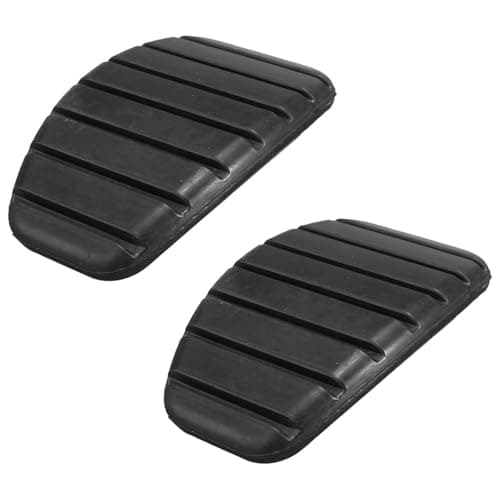 Image of 2 PCS Car Brake and Clutch Pedal Covers Premium Non-Slip Rubber Pad Covers Hard-Wearing Sturdy Automotive Pedal Protection Accessories Compatible with Renault Clio and Scenic Models