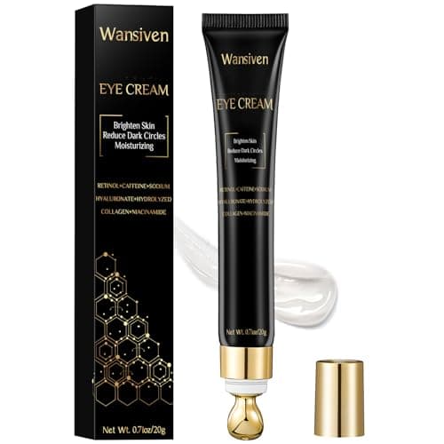 Image of Wansiven Eye Cream, Anti-age Eye Cream Against Dark Circles, Moisturizing Under Eye Repair with Hyaluronic Acid and Caffeine, Against Wrinkles for Men and Women 20 g