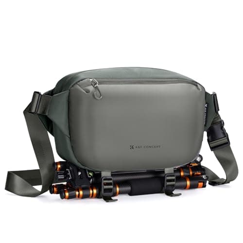 Image of K&F CONCEPT Camera Sling Bag, Camera Bag for DSLR and Lenses, Single Shoulder Camera Case Crossbody Bag with Tripod Holder for SLR Canon Sony Nikon Drone