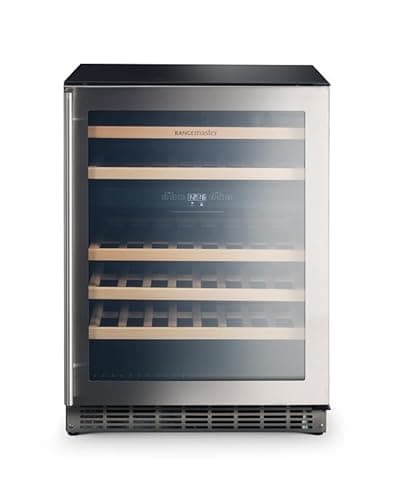 Image of Rangemaster RDZ6046SS 60cm Dual Zone Freestanding Under Counter Wine Cooler - Stainless Steel