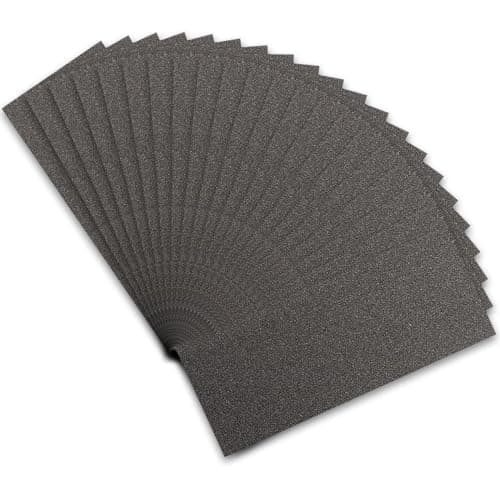Image of STEBRUAM Wet and Dry Sandpaper 120 Grits, Sandpaper Assorted for Cars Polishing Metals Walls Wood Furniture Sanding, 21 Sheets Sand Paper 9x3.6 Inch