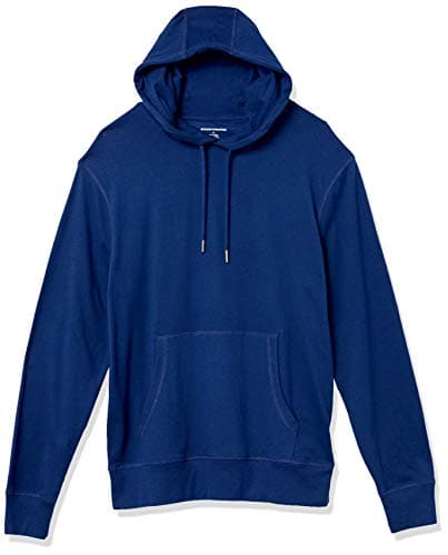 Image of Amazon Essentials Men's Lightweight Jersey Pullover Hoodie, Blue, XXL