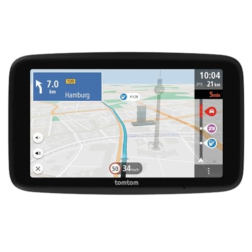 Image of TomTom Campervan and Caravan Sat Nav GO Camper Tour 2nd gen (6" screen with Campervan and Caravan POIs, TomTom Traffic and 6-months Speedcamera alerts, Europe Maps, Moving lane guidance)