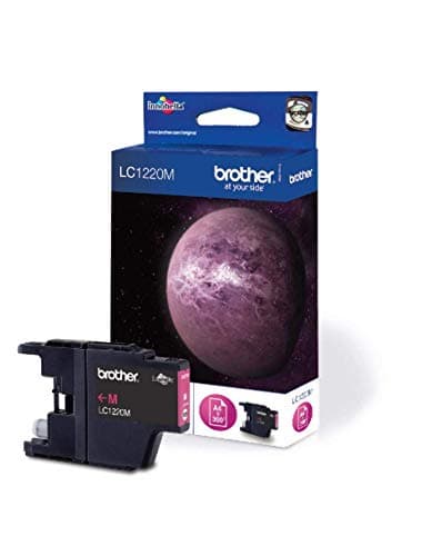 Image of Brother LC-1220M Inkjet Cartridge, Magenta, Single Pack, Standard Yield, Includes 1 x Inkjet Cartridge, Brother Genuine Supplies