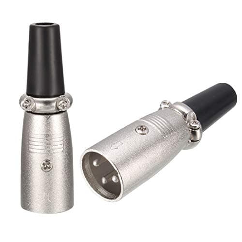 Image of sourcing map 3-Pin XLR Male Connector for Microphone Mic Cable Plug Connector Mic Audio Socket 2pcs