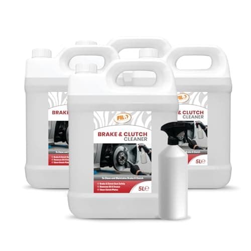 Image of Filo Brake and Clutch Cleaner 20L (4x 5L) with Brake Cleaner Spray Bottle 1L | Disc Brake Cleaner Removes Oil, Grease and Brake Dust | Improves Braking Efficiency | For Cars, Motorcycles & Bicycles