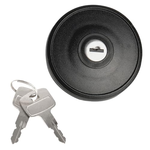Image of POLC10106 Locking Fuel Cap with Keys Compatible with Peugeot Partner Origin Tepee 2008-2020, Fuel Petrol Diesel Filler Fuel Tank Gas Cap