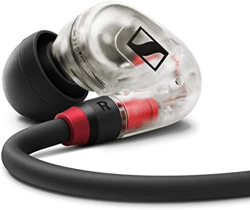 Image of Sennheiser IE 100 PRO WIRELESS CLEAR Wireless In-Ear Monitors | Dynamic 10mm Broadband Transducer | BT Connector, USB-C Cable & S/M/L Silcone Adaptors Included | Clear & Black (509172)