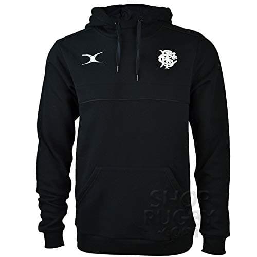 Image of Gilbert Mens Barbarians 2019 Supporters Hooded Rugby Sweat Black