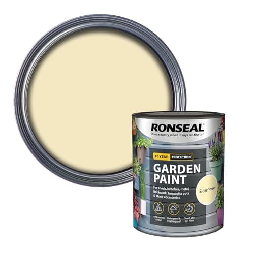 Image of RONSEAL RSLGPEF750 GPEF750 Garden Paint Elderflower 750ml, 750 ml