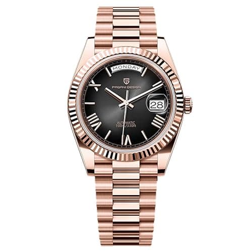 Image of RollsTimi PD1783 DD40 Men's Watch Luxury Automatic Men's AR Sapphire Glass NH36A Movement 10Bar Water Resistant Stainless Steel Business Watch Day Date Automatic.