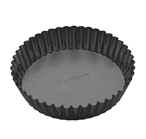 Image of MasterClass Extra Deep Tart Tin with Loose Bottom and PTFE, PFOA and BPA Free Non Stick, Robust 1mm Carbon Steel, 25 x 5.5cm