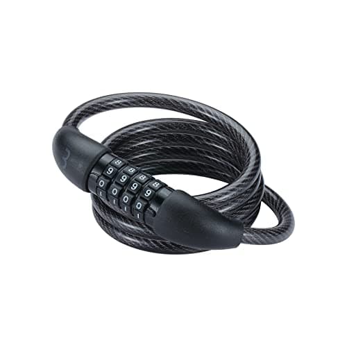 Image of BBB Cycling, QuickCode Combination Cable Bike Lock With Code For Road, Mountain And Urban Bikes, Outdoor Heavy Duty Waterproof, BBL-66, Black