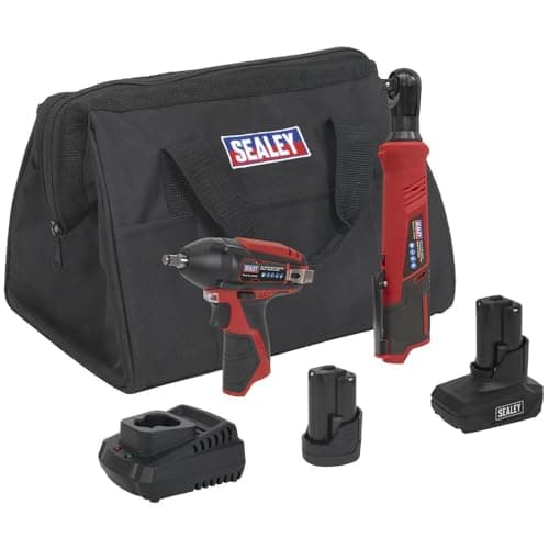 Image of Sealey CP1200COMBO8 2 x 12V Cordless Power Tool Combo Kit