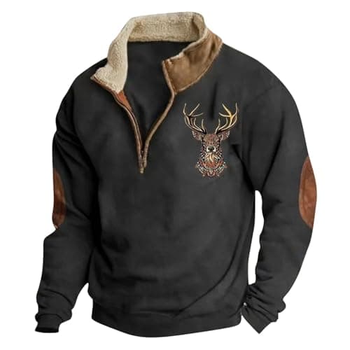 Image of Relaxed Comfortable Printed Long Sleeve Hoodie Sweatshirt Lion, black, S