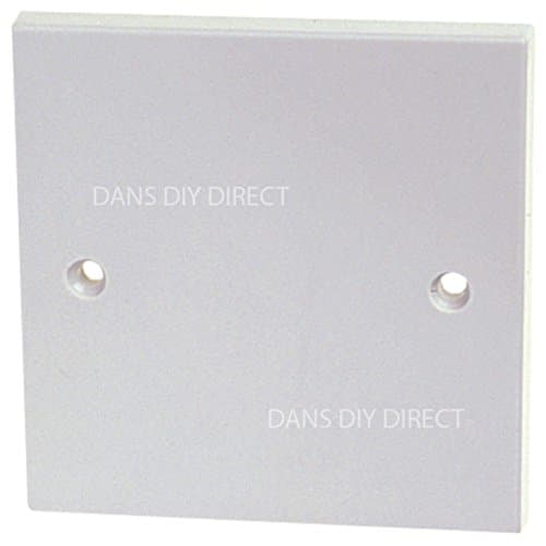 Image of Single Blanking Plate Cover for Electrical Sockets by Dencon