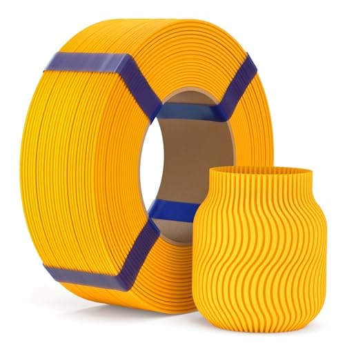 Image of ELEGOO PLA Basic Refill Filament 1.75mm Sunflower Yellow 1KG, 3D Printer Filament No Spool Dimensional Accuracy +/- 0.02mm, 3D Printing PLA for Reusable Spool Refilling