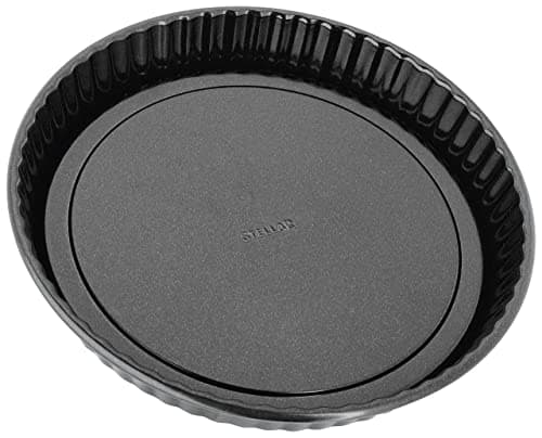 Image of Stellar Non-Stick 9" Fluted Flan Tin with Loose Base, Dishwasher Safe, 23cm x 3.5cm
