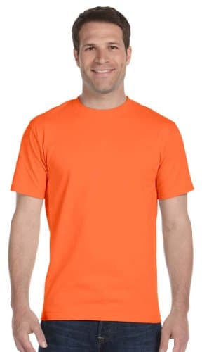 Image of Gildan DryBlend Adult Unisex Short Sleeve T-Shirt (2XL) (Orange)