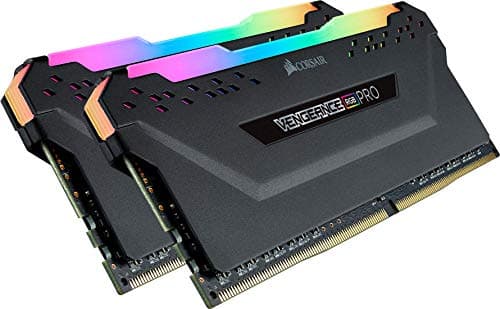 Image of CORSAIR VENGEANCE RGB PRO DDR4 RAM 32GB (2x16GB) 3600MHz CL18-22-22-42 1.35V Intel XMP AMD EXPO Computer Memory – Black (CMW32GX4M2Z3600C18)