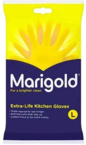 Image of Marigold 3 x Extra Life Kitchen Gloves - 3 x Large