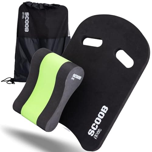 Image of Pull Buoy and Kickboard set for Adults and Kids. Swimming Aid Accessories for Strength Training. UK Swim Floats Pool Exercise Equipment Kit for Men Women Children and Junior. Sea, Open Water Aids
