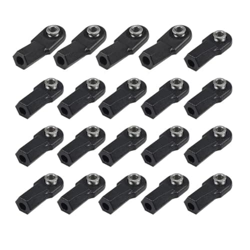 Image of RC Repairs Parts For TRX4 For SCX10 For Element For Enduro TF2 CC01 Straight Angled M4 Rod Ends With 7mm Pivot Ball Links Building 1/10 RC Crawler Car(16 Straight 4 Angled)