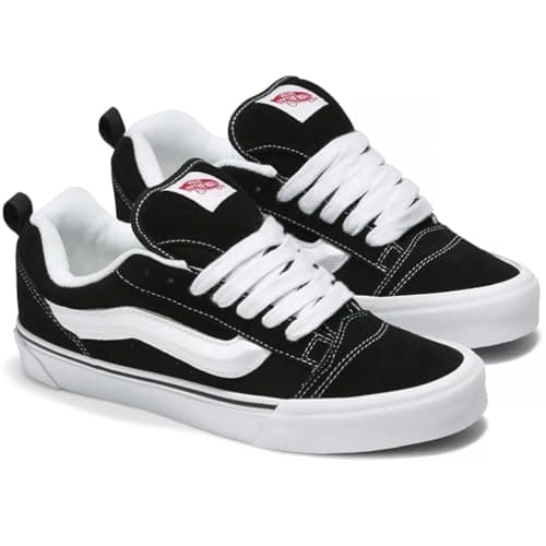 Image of VANS KNU Skool Original Unisex Adult Fashion Sneakers Limited Edition 2025, Black White, 5 UK