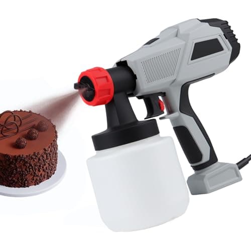 Image of 500W Chocolate Spray Gun,Cake Decorating Kit, Cake Sand-blasting Machine Portable Small Baking Sprayer,800ML Spray Bottle for Chocolate Decoration/Industrial Spraying