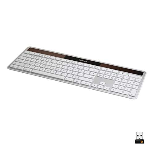 Image of Logitech Wireless Solar Keyboard For Mac, Full Size, Silver