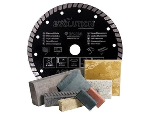 Image of Evolution Power Tools Diamond Blade, 185 mm, Black