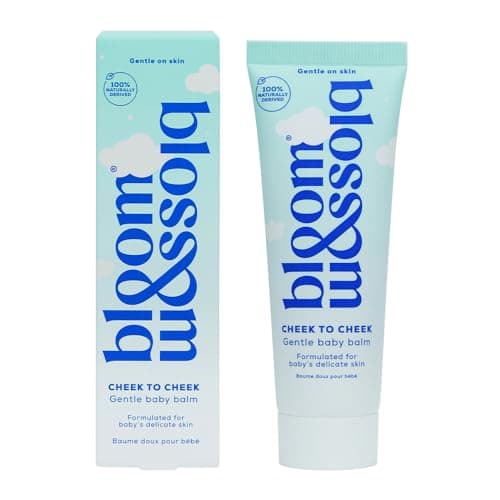 Image of Bloom and Blossom Cheek to Cheek Baby Balm, Nourishing and Protecting Baby Balm for Delicate Baby Skin, Gentle Balm for Both Sets of Cheeks with Lavender Essential Oil 50ml