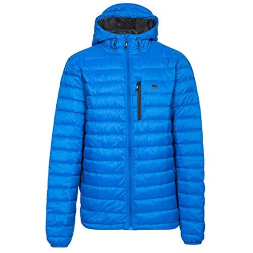 Image of Trespass Digby Mens Down Jacket Packaway Lightweight Padded Showerproof Coat (M, Blue)