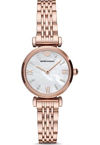 Image of Emporio Armani Watch For Women, 28mm Quartz two hand movement with Stainless steel or leather strap