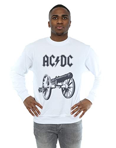 Image of AC/DC Men's for Those About to Rock Sweatshirt White Large