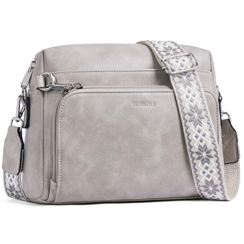 Image of MUIIKOLA Cross Body Bag Women,Crossbody Bags For Women,PU Leather Phone Bags Card Holder Purse and Shoulder Bag,with Adjustable Strap