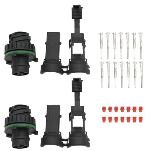 Image of OTOTEC 2 Sets of 6/7 Pin Car Rear Lamp Plug Male Connector Repair Plug Kit Twist Lock Rear Tail Light Compatible with Fiat Compatible with Ducato